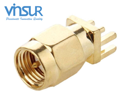 11511050 -- RF CONNECTOR - 50OHMS, SMA MALE, STRAIGHT, PCB-EDGE MNT
